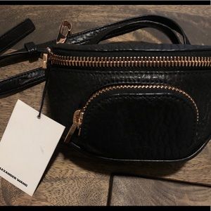 NWT! Alexander Wang Dumbo Waist Bag /Black leather